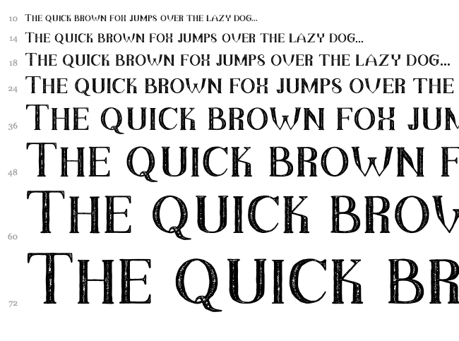 The Dark Titan font waterfall